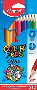 Lapis De Cor Color Peps Star Caixa com 12 Cores Maped