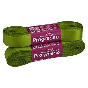 Fita de Cetim CF003 15mmx10m 249 Verde Militar Progresso