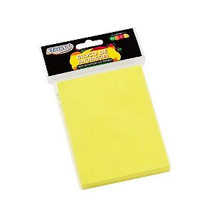 Bloco Smart Notes 76x102MM Amarelo Neon 100Fls Brw