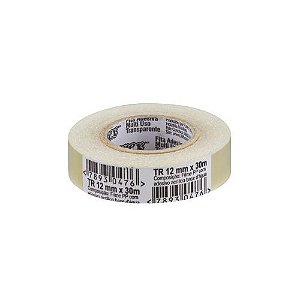 Fita Durex 12MMX30M Transparente Aderex 731 Adere