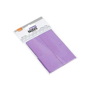 Bloco Smart Notes 38x51MM Roxo Neon 50Fls 4 Blocos Brw