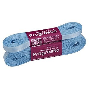 Fita de Cetim CF001 7mmx10m 212 Azul Bebe Progresso