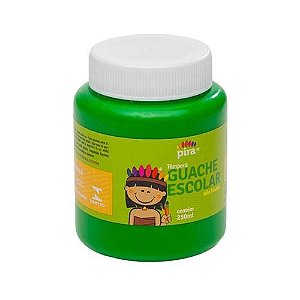Tinta Guache 250ML Verde Claro Piratininga