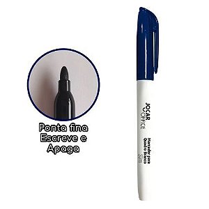 Marcador Para Quadro Branco Slim Azul Jocar Office