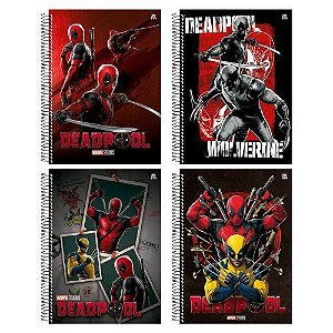 Caderno Univ Esp 10 Materia Deadpool 160f Animativa