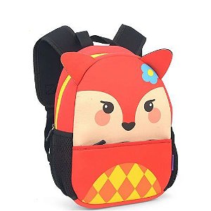 Mochila de Costas Infantil IS33501BC-LR Bichinhos Laranja Luxcel