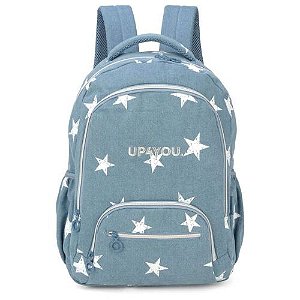 Mochila de Costas MJ46600UP Up4you Estrela Jeans Azul Luxcel