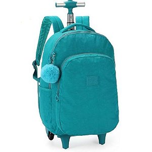 Mochila com Carrinho UP4YOU Turquesa MC51610UP Luxcel