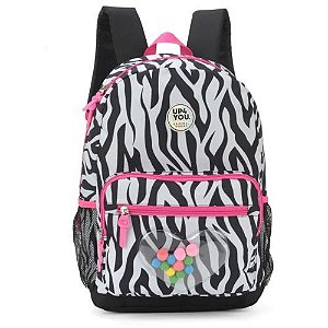 Mochila de Costas Up4you Zebra Coracao Luxcel