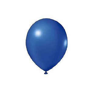 Balao Liso Party N 9 Azul Escuro com 30 Baloes Joy