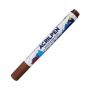 Caneta para Tecido Acrilpen Cod 531 Marrom Acrilex
