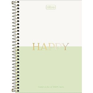 Caderno Esp CD 1/4 Happy 80 Folhas Tilibra
