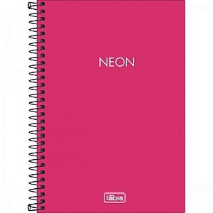 Caderno Esp Cpp 1/4 Sem Pauta Neon Rosa 80 Folhas Tilibra