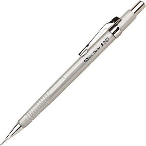 Pentel Lapiseira P203 Prata 0.3mm