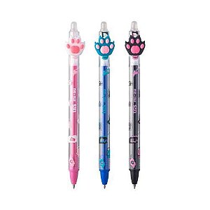 Caneta Gel Apagavel Mi-Au Holic Pets 0.7mm Tris