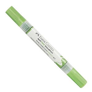O Marcador Criativo Multimark Shake&Paint Verde Limao Metalico 821 da Faber-Castell