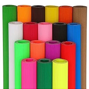 Papel Microondulado 50x80cm Cores/Fantasia Nilpel