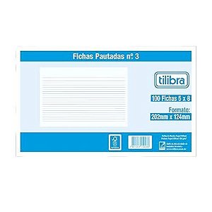 Ficha Pautada N3 5x8 c/ 100 Fls Tilibra