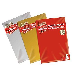 Saco p/ Presente Soft Color G1 35x54cm Cores Cromus