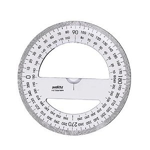 Transferidor 360 Graus New Line Cristal Maxcril