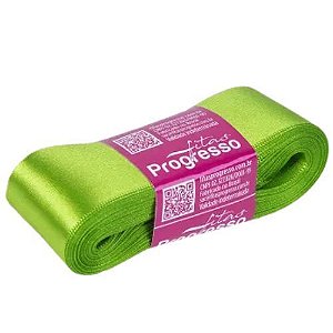 Fita De Cetim Cf009 38mmx10m 677 Verde Folha  Fitas Progresso