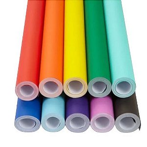 Papel Autoadesivo Liso Cores 45cm 1 Metro 1702 Dac