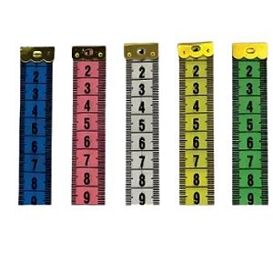 Fita Metrica C/ 1,5 Mt C/ Caixa Acrilica Cores Diversas