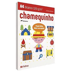 Chamequinho A4 Branco 120gr 50fls Chamex