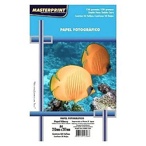 Papel Fisiografico Dupla Face 120g A4 50fls Masterprint