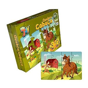 Quebra Cabeca Meu Ponei 12pcs Mdf Pop029 Paper Toy