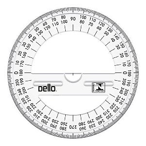 Transferidor 360 Transparente Dello