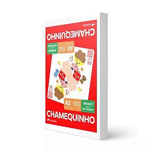 Chamequinho A3 Branco 180g 297x420mm pct com 50 fls Chamex