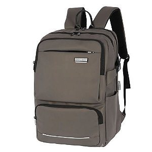 Mochila de Costas Laptop Polo King Cinza Luxcel