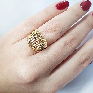 Anel Banhado de Ouro 18K Cod 306