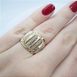 Anel  banhado a ouro 18k Cod 45