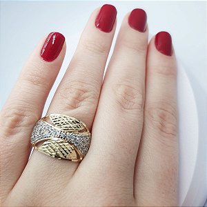Anel  banhado a ouro 18k Cod 38