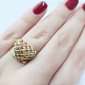 Anel  banhado a ouro 18k Cod 2002