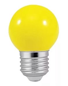 Lâmpada led bolinha G45 3w decorativa amarela E27 127v Galaxy.