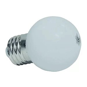 Lâmpada led bolinha G45 3w decorativa branco frio E27 127v Galaxy.