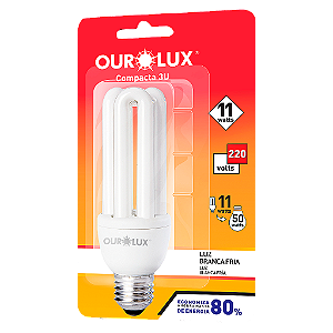 Lâmpada Fluorescente 3U 11W 220V 6400K.