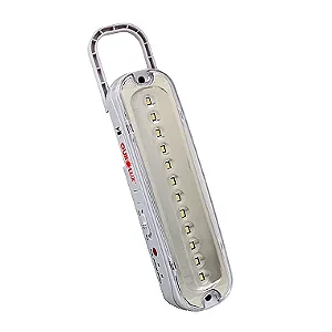 Luminária de Emergência 12 Superleds com Pilhas recarregáveis 2W 6400k.