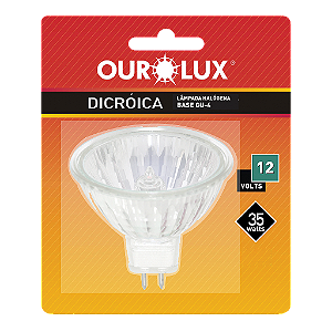 Lâmpada Dicroica MR11 GU4 35W 12V 30º.