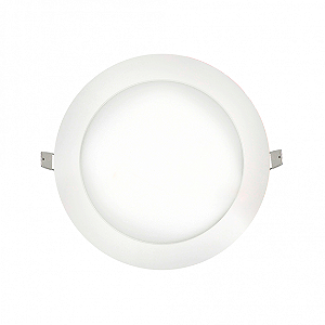 Plafon Superled Embutir 24W bivolt 2700K Redondo Ø 30cm.