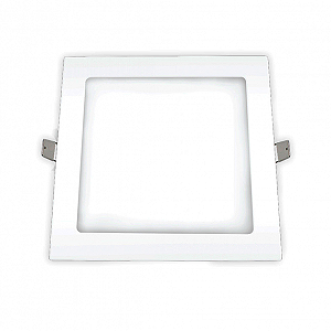 Plafon Superled Embutir 24W bivolt 4000K Quadrado 30cm x 30cm.