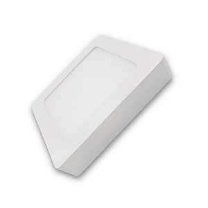 Plafon Superled Sobrepor 36W Bivolt 4000K Quadrado 40cm x 40cm.