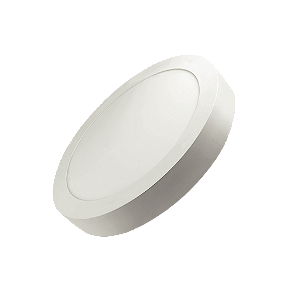 Plafon Superled Sobrepor 24W Bivolt 6500K Redondo Ø 30cm.