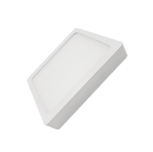 Plafon Superled Sobrepor 24W bivolt 2700K Quadrado 30cm x 30cm.