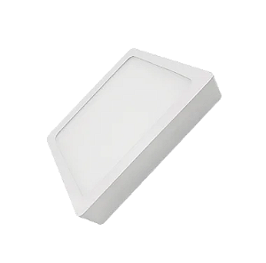 Plafon Superled Sobrepor 24W bivolt 4000K Quadrado 30cm x 30cm.