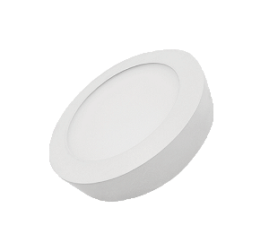 Plafon Superled Sobrepor 18W bivolt 4000K Redondo Ø 22,3cm.