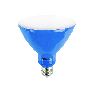 Lâmpada Superled PAR38 16W bivolt 30º Azul IP66.